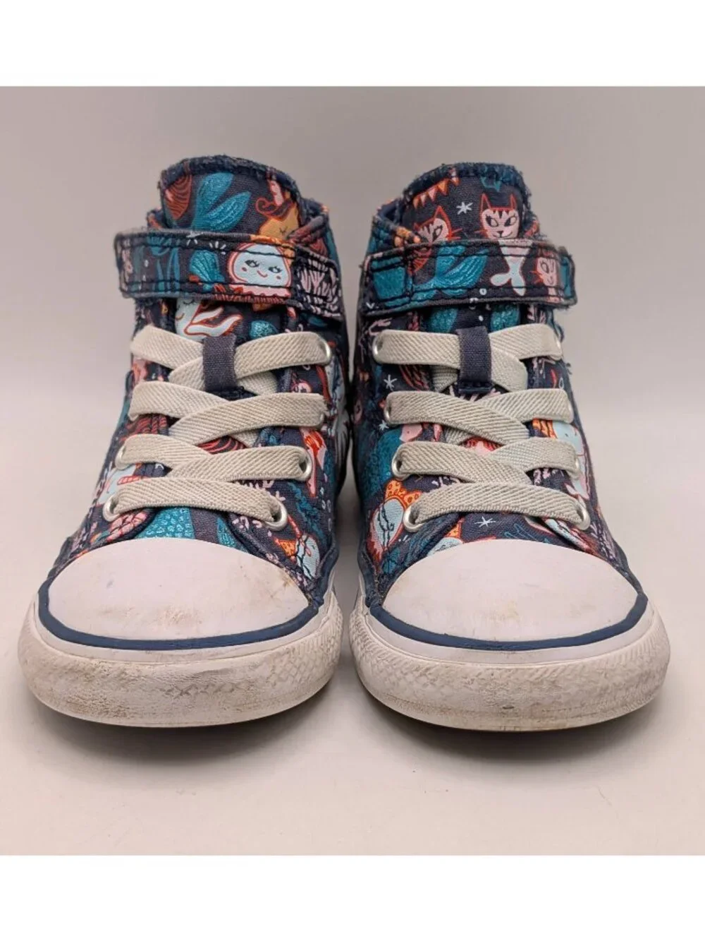 Converse All Star Mermaid Sea Creature High Tops Infant Toddler Size 8 Shoes